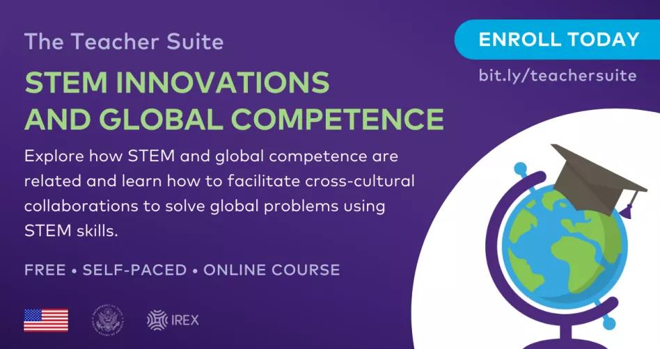 A graphic with information on STEM innovations and global competence