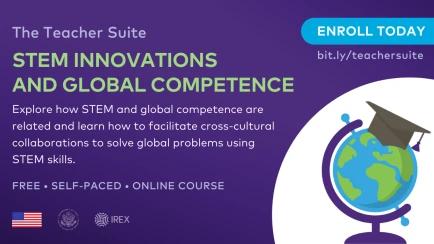 A graphic with information on STEM innovations and global competence