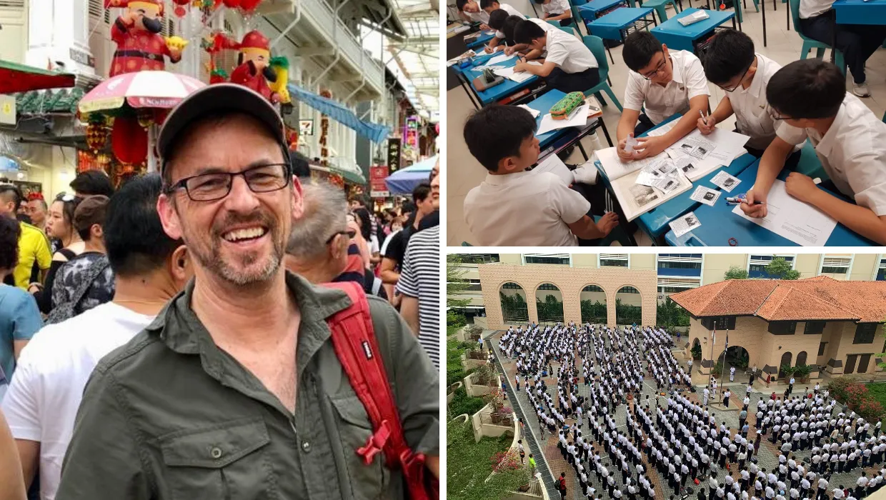 John miller and student collage